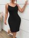 Womens Camisole Maxi Dress With Waist-cinching And Hip-lifting Design