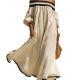 Elegant Resort-style Off-shoulder Cotton-linen Maxi Dress For Women
