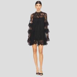 Womens Sheer Lace Cover-Up Dress