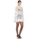 Womens Sheer Lace Cover-Up Dress