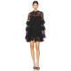 Womens Sheer Lace Cover-Up Dress