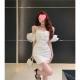 Womens Fashionable And Sexy Off-shoulder Strapless Dress