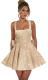 Strapless Sequined Mini Evening Dress With A Bow