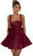 Strapless Sequined Mini Evening Dress With A Bow