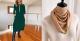 Autumn And Winter New All-matching Solid Color Loose Round-neck Long-sleeved Dress Women