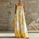 Printed Vacation Slip Dress For Women