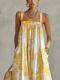 Printed Vacation Slip Dress For Women