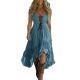 Flowy Vacation Denim Sassy Skirt