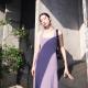 Womens Wide-shoulder Strap Casual Sundress