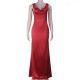 Cross-cut Backless Halter-neck Waist-cinching Dress