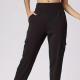 Sports Pants Wide Belt Womens Casual Trousers