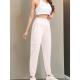 Sports Pants Wide Belt Womens Casual Trousers