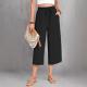 Loose-fitting Casual Wide-leg Pants With Pockets And A High Waist