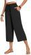 Loose-fitting Casual Wide-leg Pants With Pockets And A High Waist