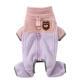 Winter Warm Fleece, Light Outdoor Color-blocking Polar Fleece, Small Dog Warm Four-legged Fleece, Pet Clothing