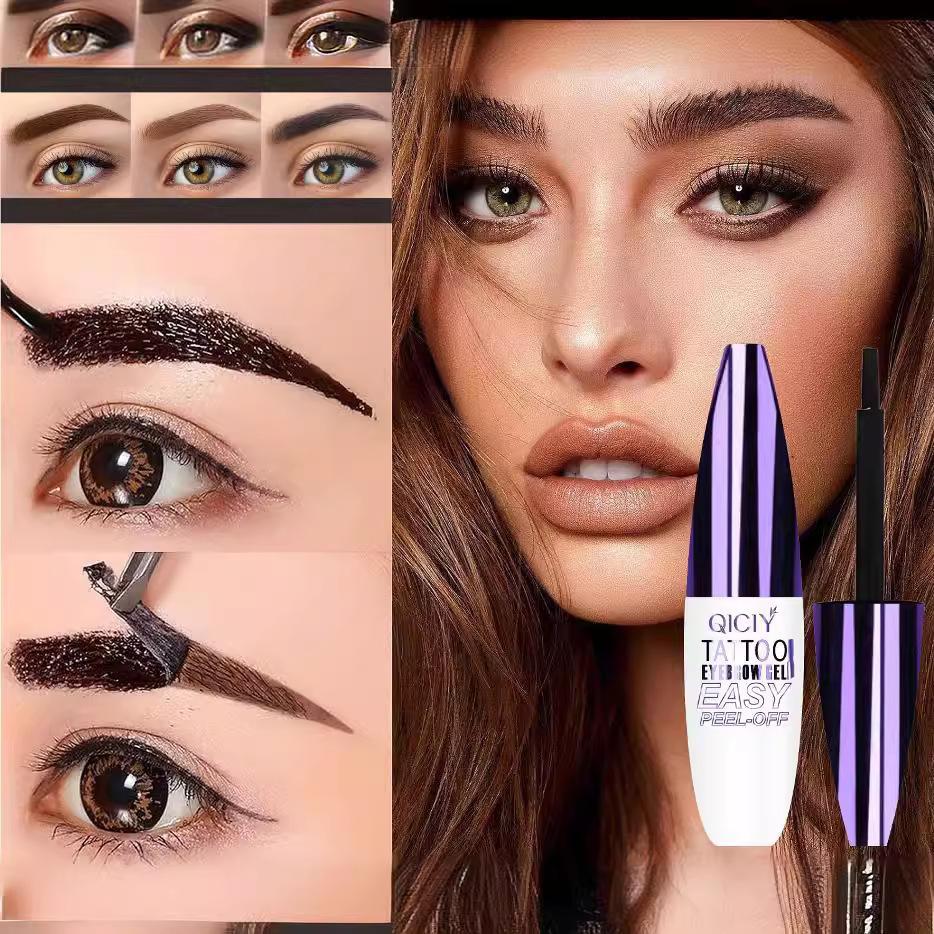 Tattoo Easy Peel Off Eyebrow Gel Cream Types Long-Lasting Smudge-Proof Sweat Resistant Waterproof Cosmetics
