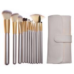 Beige Champagne Makeup Brush Suit