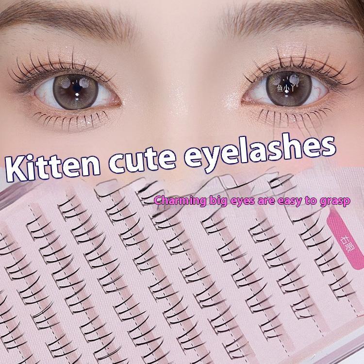 Kittens Paw Lower Eyelashes Large Capacity Segmented Sheer Root Natural Pure Lazy Comic Eyelash