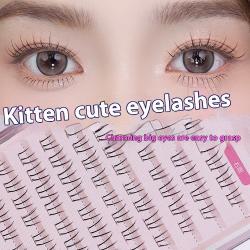 Kittens Paw Lower Eyelashes Large Capacity Segmented Sheer Root Natural Pure Lazy Comic Eyelash