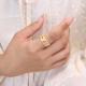 999 Fine Silver Enamel Butterfly Ring Adjustable Chinese Style Women Band