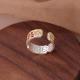 999 Fine Silver Enamel Butterfly Ring Adjustable Chinese Style Women Band
