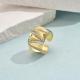 Ins Niche Exaggerated Waterdrop Zircon Ring Fashion Copper Alloy Band