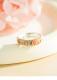 9999 Fine Silver Gilded Enamel Chinese Style Crabapple Flower Ring