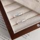 S999 Fine Silver Fish Coin Zircon Ring Elegant Sweet Ladies Finger Jewelry