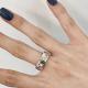 Stylish Adjustable  Ring Elegant Women Daily Matching Jewelry
