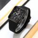 Multi Functional Square Silicone Waterproof Watch For Girls