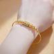 Round Spherical African Arabic Gold Womens Bracelet