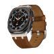 Ultra Crazy Horse Leather AP Stainless Steel Head Grain Leather Watch Strap