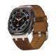 Ultra Crazy Horse Leather AP Stainless Steel Head Grain Leather Watch Strap