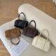 Elegant Lychee-Grain Bowling Bag For Women Retro And Versatile