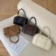 Elegant Lychee-Grain Bowling Bag For Women Retro And Versatile