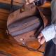 Vintage Full-Grain Vegetable-Tanned Leather Tote Bag