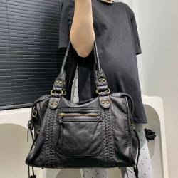 Womens Soft Leather Vintage Tote Bag Shoulder Messenger Bag