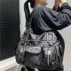 Womens Fashion Vintage Lychee Pattern Tote Messenger Bag