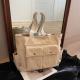 Womens Large Capacity Corduroy Shoulder Bag Portable Tote Bag