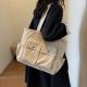 Womens Large Capacity Corduroy Shoulder Bag Portable Tote Bag