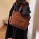 Womens Large Capacity Corduroy Shoulder Bag Portable Tote Bag