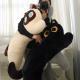 Plush Black Cat Throw Pillow