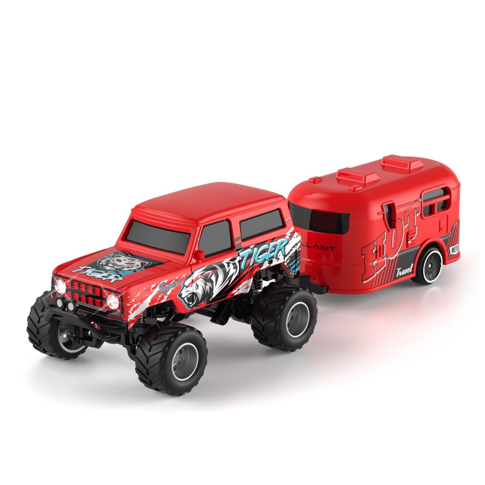 Remote Bigfoot Ford Mustang Trailer Red,Please Note That The Color And Specification Sold Is Red.