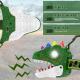Dinosaur Headlights With Lighting Music,only Can Be Used On TK
