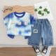 Baby Suit Three Bear Short Sleeve Two-piece Set
