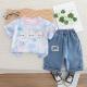 Baby Suit Three Bear Short Sleeve Two-piece Set