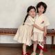 Childrens Summer Shirt Outfit Boys Baby Dress Siblings Costume