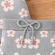 Childrens Flower Embroidery Ruffled Short Sleeves Shorts Suit