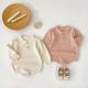 Infant Small Square Collar Knitted Long Sleeve