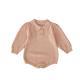 Infant Small Square Collar Knitted Long Sleeve